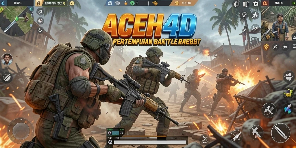 Tampilan gameplay mendebarkan di ACEH4D dengan pertempuran strategis.