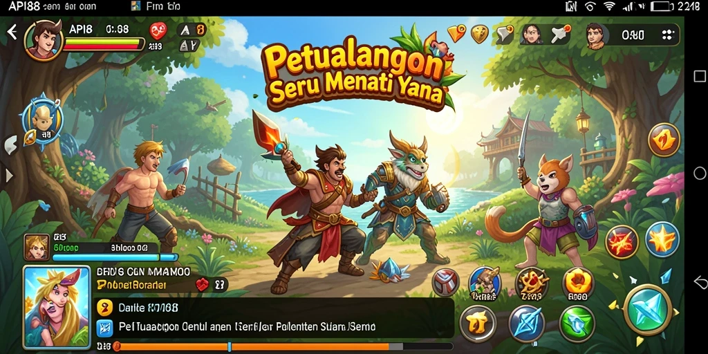 Screenshot utama API88 menunjukkan gameplay menegangkan di dunia petualangan.