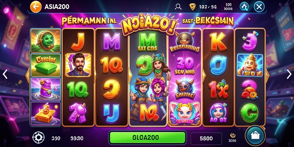 Tampilan menawan dari gameplay ASIA200 yang menggembirakan.