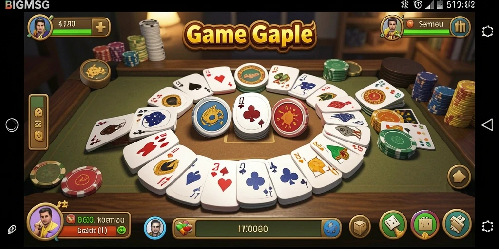 Screenshot gameplay Gaple yang mengasyikkan dari BIGMSG.