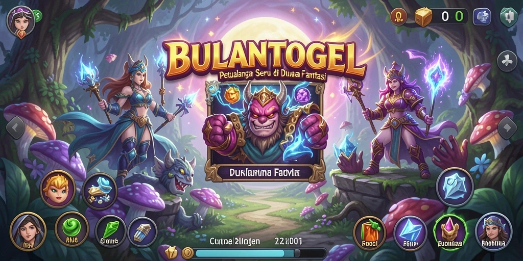 Tampilan seru gameplay BULANTOGEL saat menjelajahi dunia fantasi.