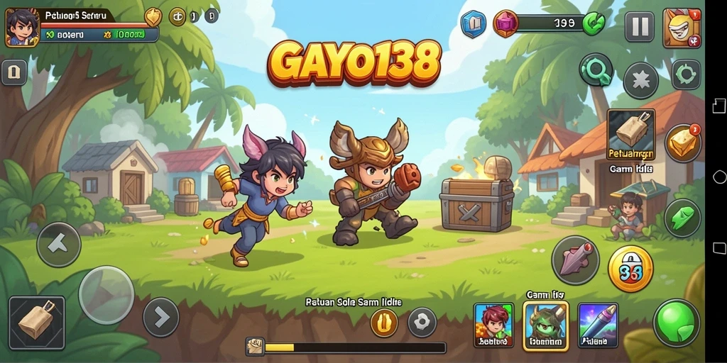 Tampilan gameplay menarik dari GAYO138 dengan elemen Idle yang seru.
