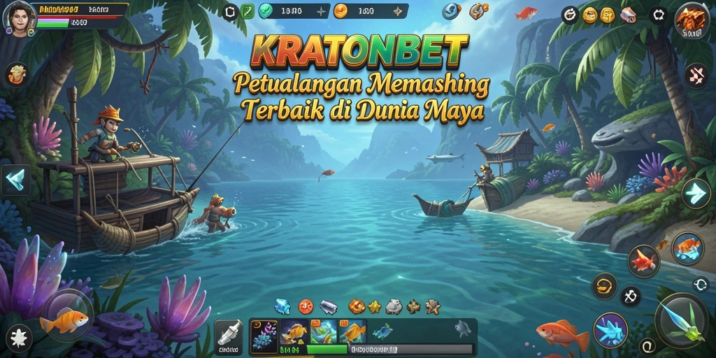 Tampilan screenshot KRATONBET dengan gameplay memancing yang seru.