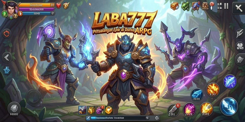 Tampilan gameplay LABA777 dengan aksi ARPG yang seru.