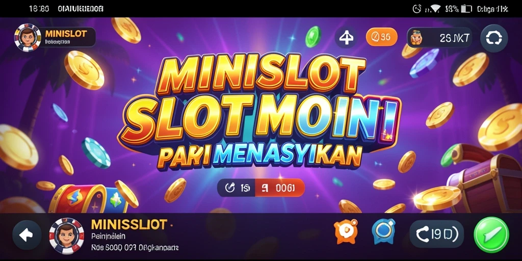 Screenshot gameplay MINISLOT yang menarik dan penuh warna.