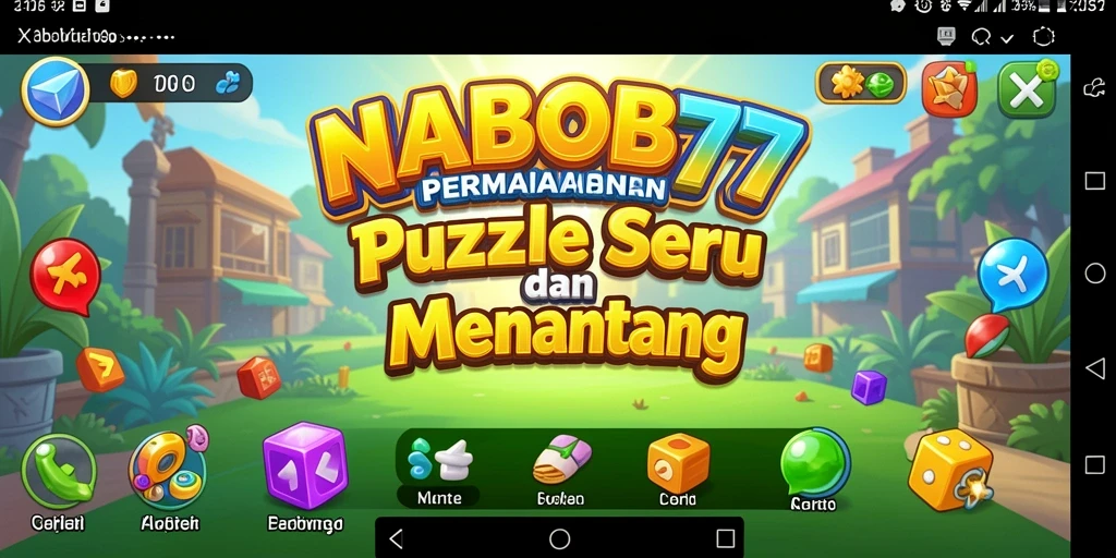 Tampilan gameplay seru di NABOB77 dengan berbagai puzzle menantang.