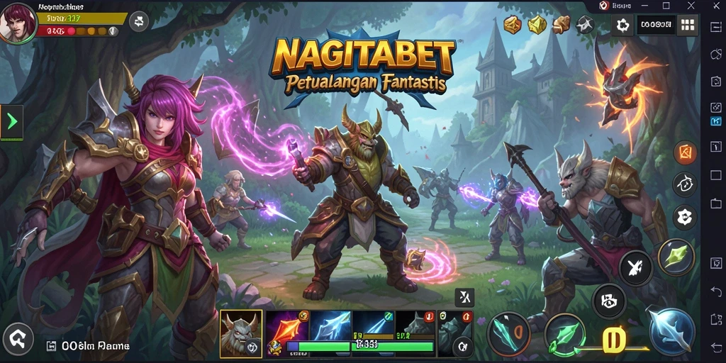 Tampilan gameplay NAGITABET yang mendebarkan dan penuh aksi.