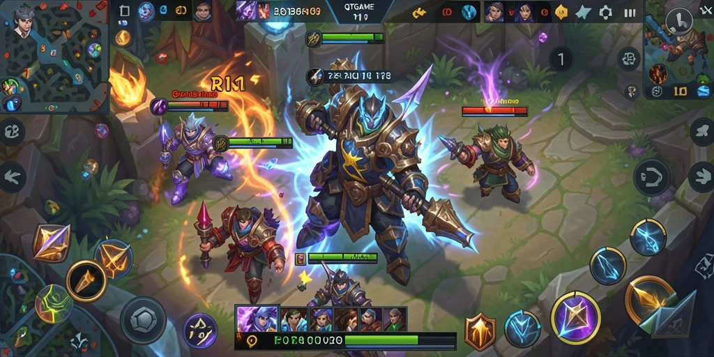 Tampilan gameplay seru dan strategis di QTGAME.