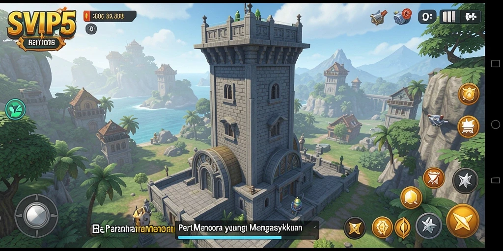 Tampilan gameplay SVIP5 yang menegangkan dan strategi Tower Defense.