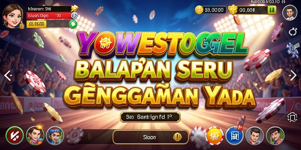 Gameplay seru dari YOWESTOGEL dengan variasi trek balapan.